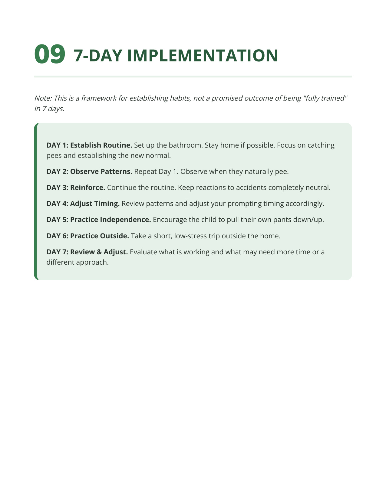 7-Day Implementation Plan